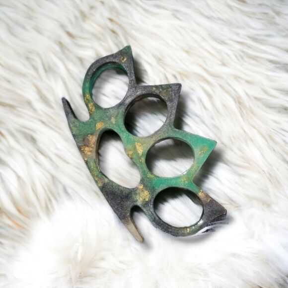 🖤Marble Brass Knuckles (Z092) - Picture 1 of 6